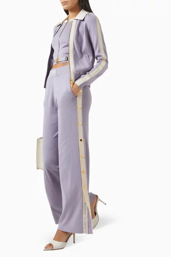 بنطال منسوج من مزيج فيسكوز