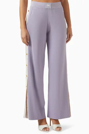 بنطال منسوج من مزيج فيسكوز