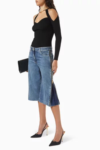 بنطال تنورة جينز دينم