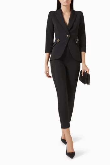 Double-layer Pants in Stretch-crepe