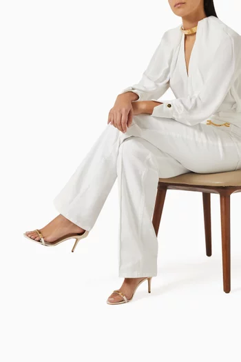 Sandals in Leather & PVC