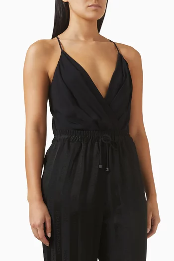 V-neck Bodysuit in Viscose