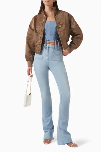 Bustier Top in Denim