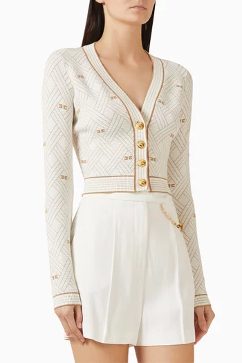 كارديغان بقصة قصيرة نسيج فيسكوز