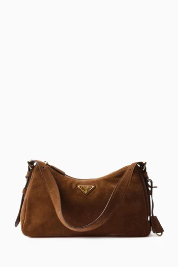 Medium Aimée Shoulder Bag in Suede