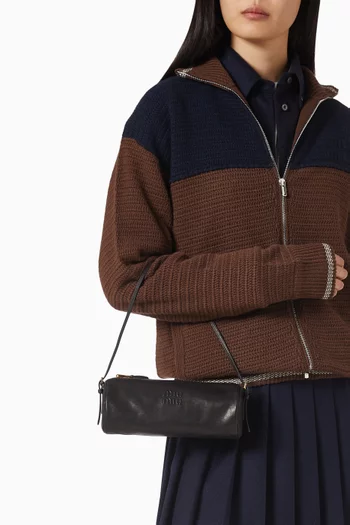 Logo Pouch Purse in Nappa Leather