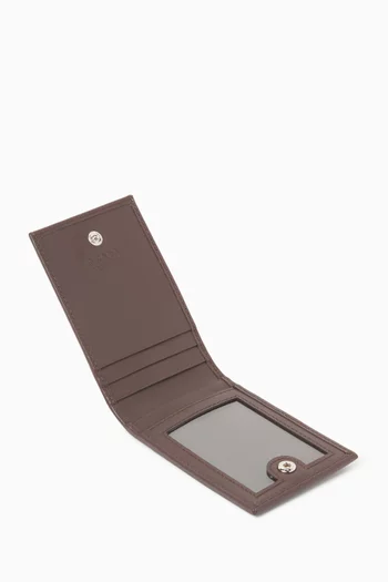 Speedrock Card Case with Strap in Re-Nylon & Leather