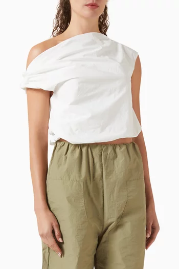 Alice Asymmetric Top in Cotton Blend