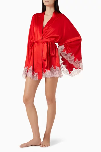 Silk Lace Robe