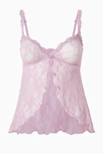 بلوزة بيبي دول دانتيل مطاطي