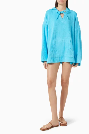 Terry Cover-Ups Oversized Hoodie