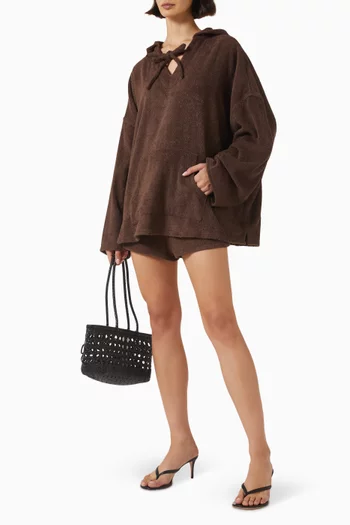 Terry Cover-Ups Oversized Hoodie