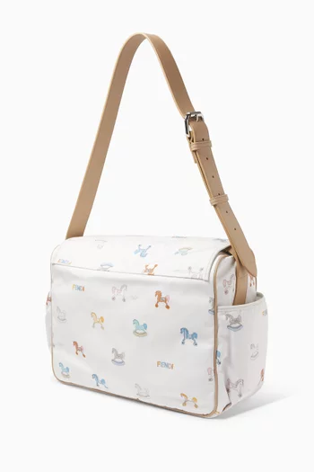 Horse-print Logo Changing Bag
