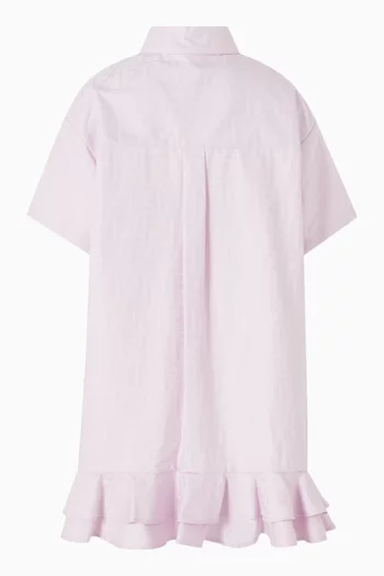Ruffled Logo Dress