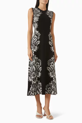 Liana Jacquard Dress in Viscose Blend