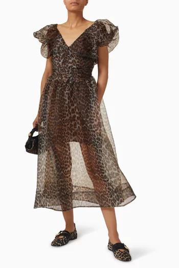 Printed Dress in Organza