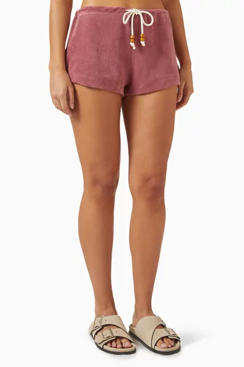 Cocos Lucie Drawstring Shorts in Cotton-belnd