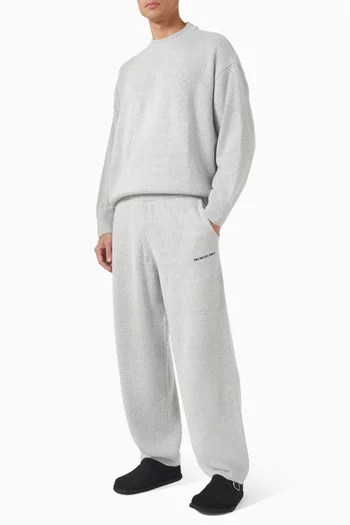 Crewneck Sweater in Mohair-blend Knit