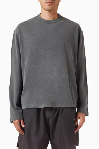 220 GSM Slub Longsleeve T-shirt in Cotton