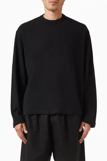 220 GSM Slub Longsleeve T-shirt in Cotton