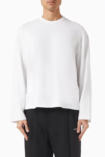 220 GSM Slub Longsleeve T-shirt in Cotton