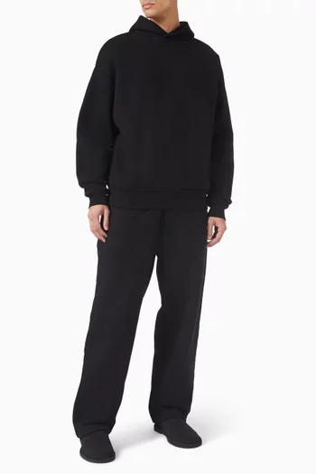 بنطال رياضي بقصة ساقين واسعتين قطن ثقيل بوزن 800 غرام لكل متر مربع