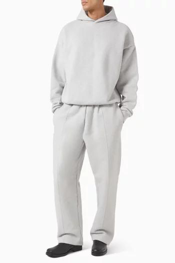 800 GSM Superweight Wide Leg Jogging Pants in Cotton