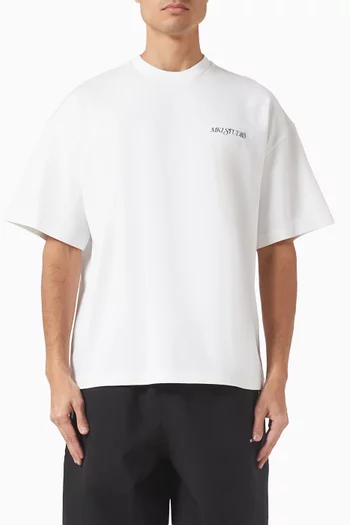 Script T‑shirt in Cotton
