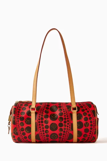x Yayoi Kusama Monogram Pumpkin Dot Papillon Shoulder Bag