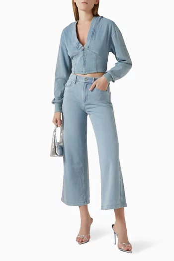 Jeanius Good Skate Cropped Jeans in Cotton-terry