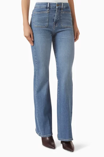 Good Legs Flared Jeans in Denim