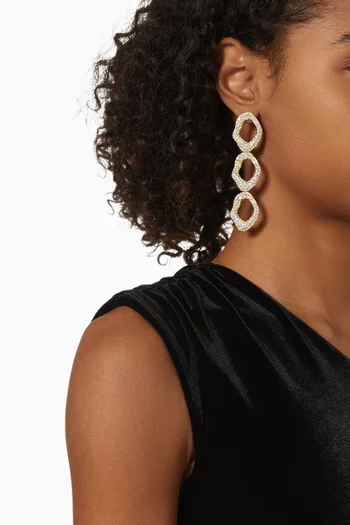 B.O Nala Drop Earrings in 24kt Gold-plated Metal