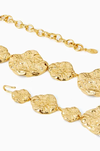 Zuri Choker Necklace in 24kt Gold-plated Metal
