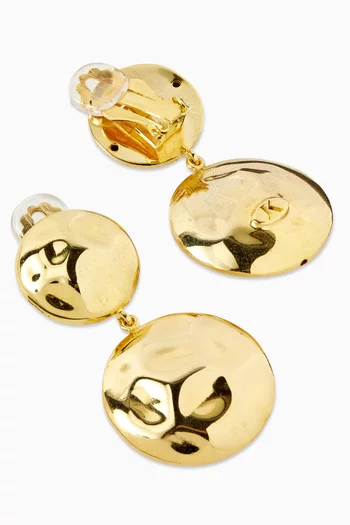 B.O Ayla Drop Earrings in 24kt Gold-plated Metal