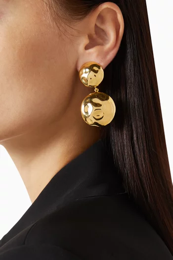 B.O Ayla Drop Earrings in 24kt Gold-plated Metal