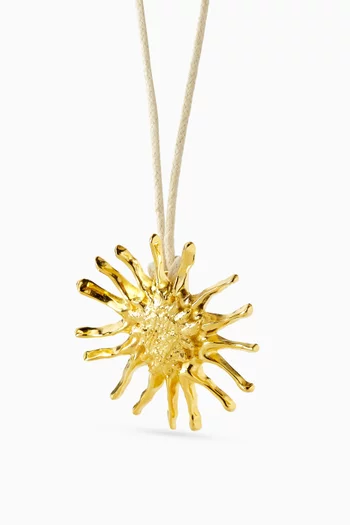 Sun Choker Necklace in 24kt Gold-plated Metal