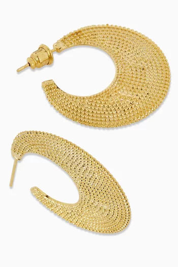 B.O Luna Earrings in 24kt Gold-plated Metal