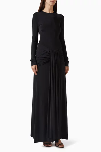 Knotted Knit Maxi Dress