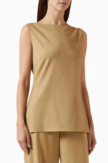 Back Drape Tailored Top