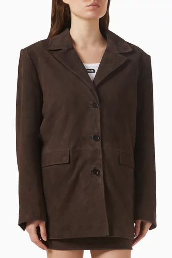 جاكيت بقصة فضفاضة شمواه