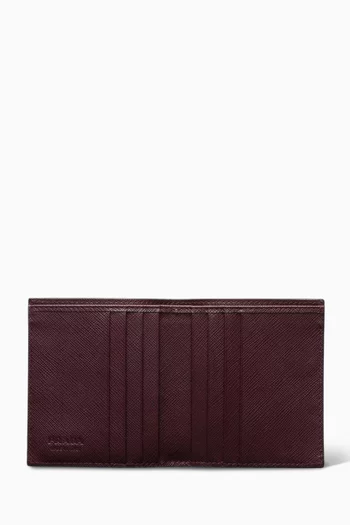 Bi-fold Wallet in Saffiano Leather