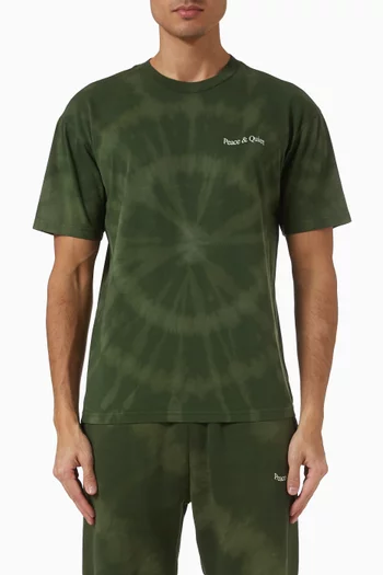 Wordmark Tye Dye T-shirt in Cotton