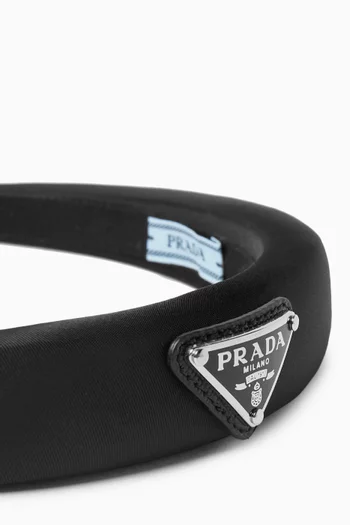 Triangle Logo Headband in Re-Nylon