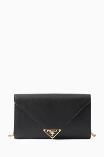 Mini Clutch Bag in Saffiano Leather