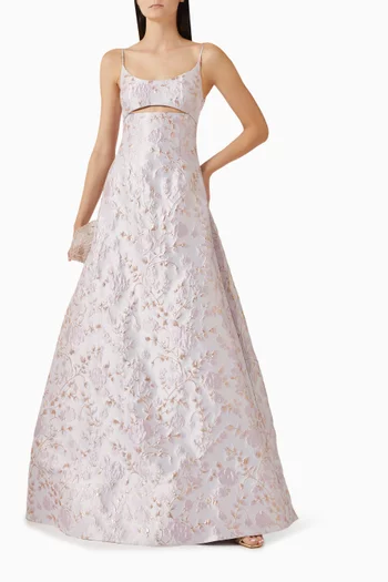 Jacinda Gown in Jacquard