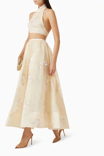 Valentina Maxi Skirt in Chiffon