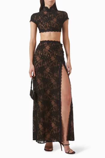 Mimi Crop Top in Lace