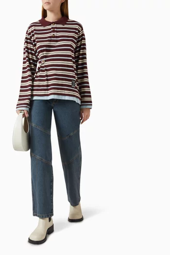 Noah Cinched Layered Rugby Shirt