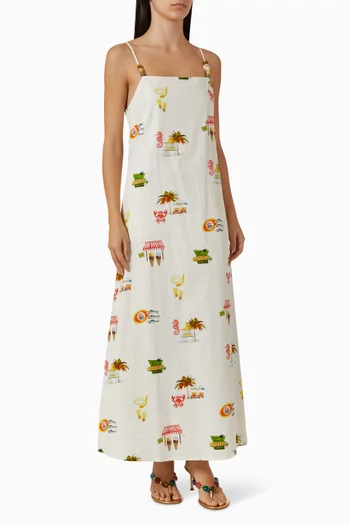 فستان هايدي بنقشة