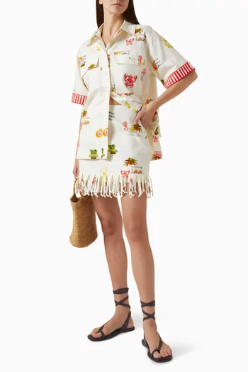 تنورة تروبيكانا قصيرة